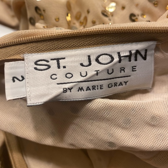 Vintage ST. JOHN- midi Metallic Dress!! - Picture 11 of 12